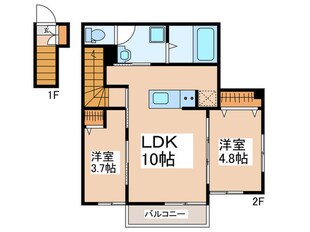 ミハス東新宿Ⅱの物件間取画像